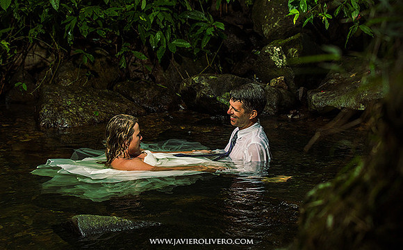 EL Yunque Rainforest, trash the dress